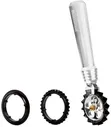 Нож ролик для фигурной резки теста, лапши, пасты Marcato Design Pastawheel Argento, серебряный