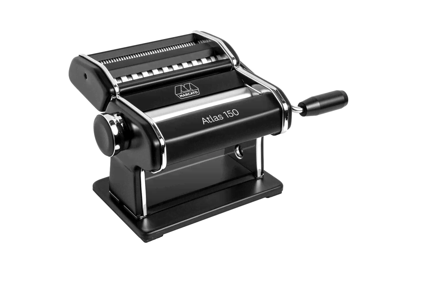 Marcato Design Atlas 150 Color Nero ручная механическая тестораскаточная машина с насадкой для лапши