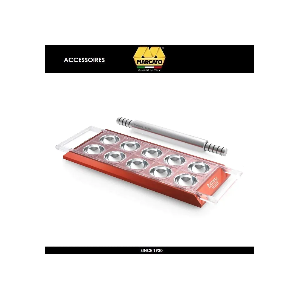 Набор для равиоли Ravioli Tablet, красный, Marcato