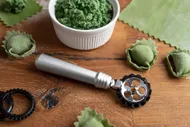 Нож ролик для фигурной резки теста, лапши, пасты Marcato Design Pastawheel Argento, серебряный